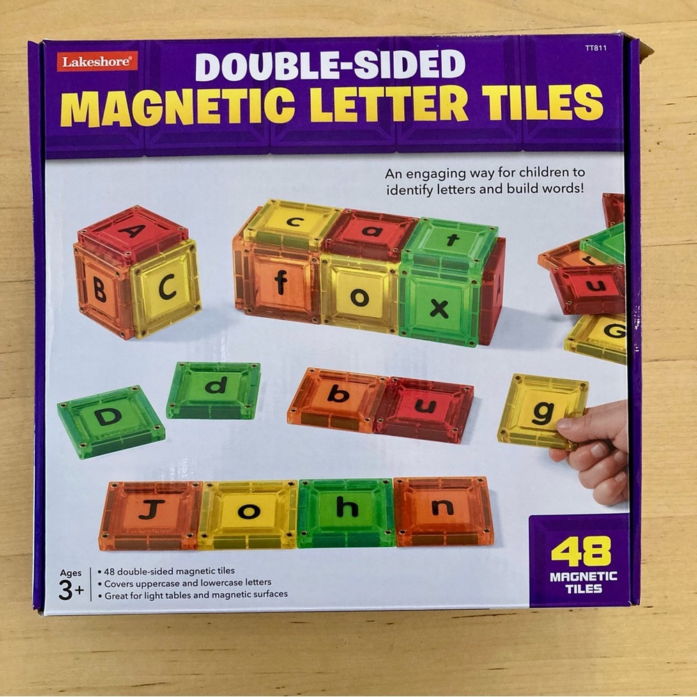 Lakeshore Double-Sided Magnetic Letter Tiles